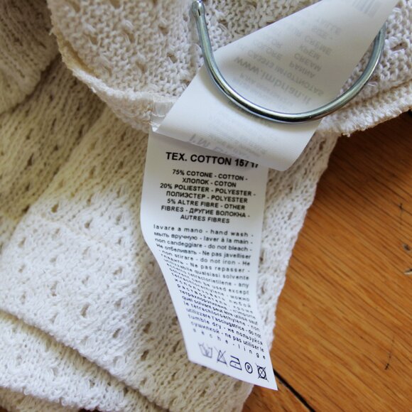 BNWT SS25 I'M BRIAN OPENWORK KNIT JOHNNY COLLAR POLO L - Picture 10 of 12